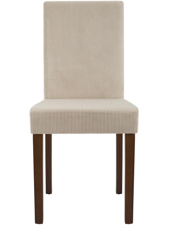 Sarja 2 ruokasalin tuolia Ina Cord antiikki tumma, vaaleanruskea