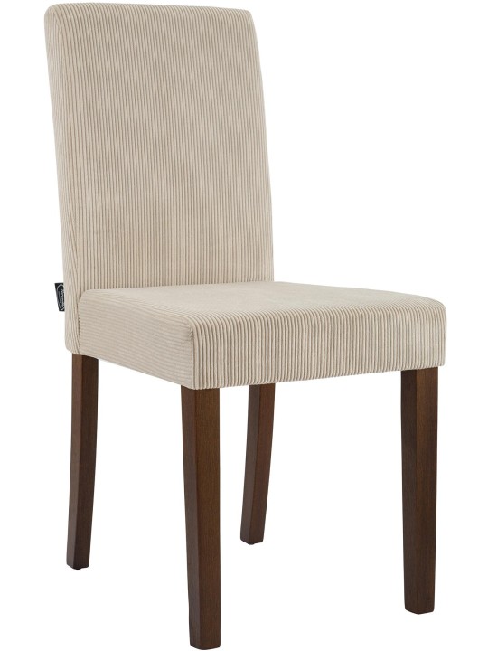 Ruokasalin tuoli Ina Cord antiikki tumma, vaaleanruskea