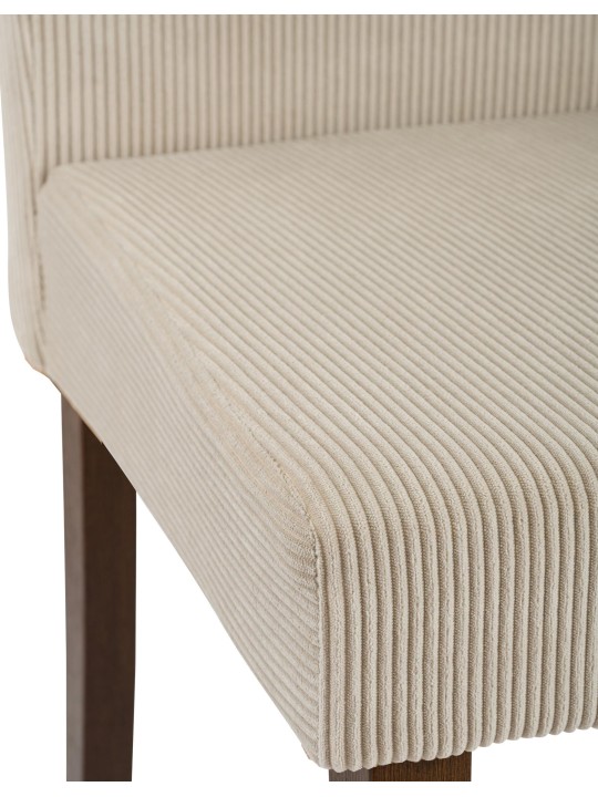 Sarja 2 ruokasalin tuolia Ina Cord antiikki tumma, vaaleanruskea