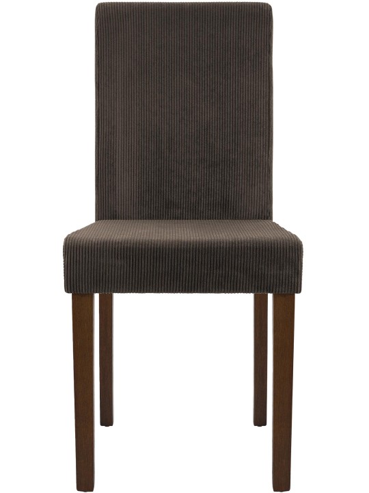 Sarja 2 ruokasalin tuolia Ina Cord antiikki tumma, ruskea