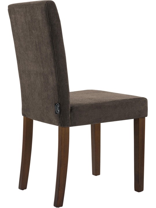 Sarja 2 ruokasalin tuolia Ina Cord antiikki tumma, ruskea