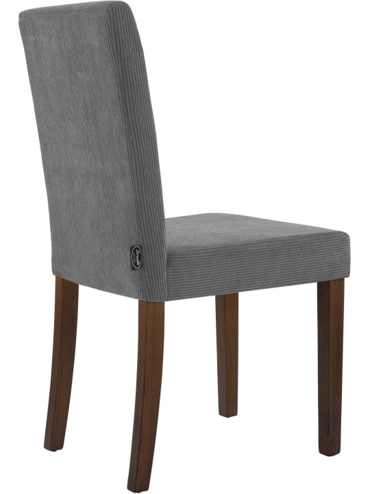 Sarja 2 ruokasalin tuolia Ina Cord antiikki tumma, harmaa