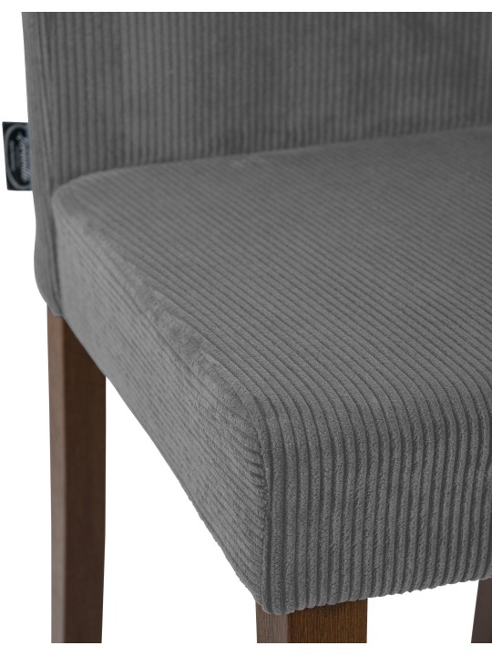 Sarja 2 ruokasalin tuolia Ina Cord antiikki tumma, harmaa