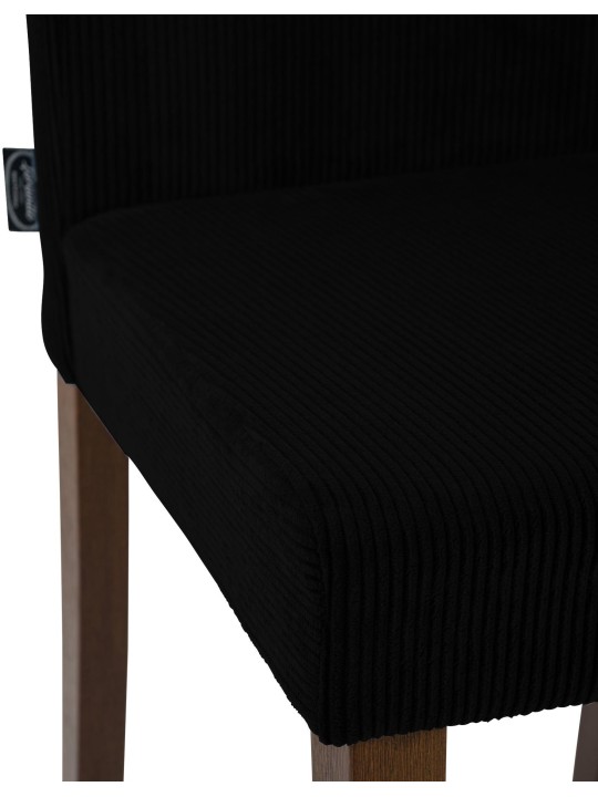 Sarja 2 ruokasalin tuolia Ina Cord antiikki tumma, musta