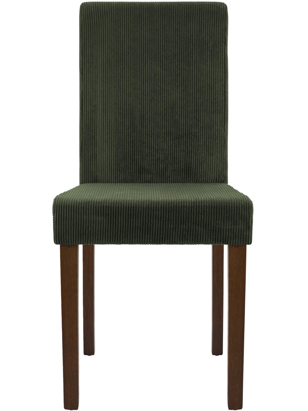 Sarja 2 ruokasalin tuolia Ina Cord antiikki tumma, vihreä