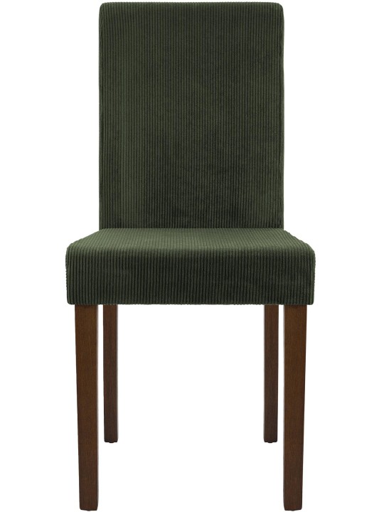 Sarja 2 ruokasalin tuolia Ina Cord antiikki tumma, vihreä