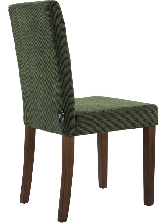Sarja 2 ruokasalin tuolia Ina Cord antiikki tumma, vihreä