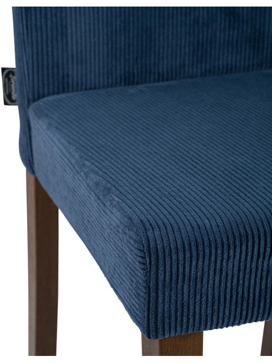 Sarja 2 ruokasalin tuolia Ina Cord antiikki tumma, sininen