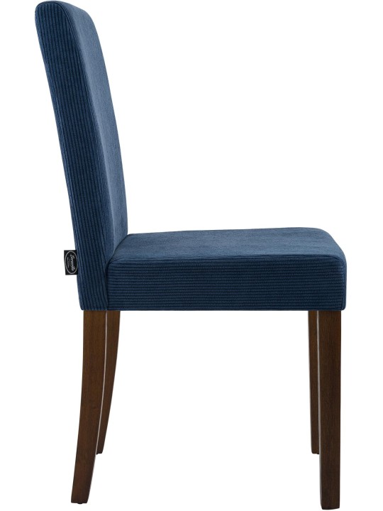 Sarja 2 ruokasalin tuolia Ina Cord antiikki tumma, sininen