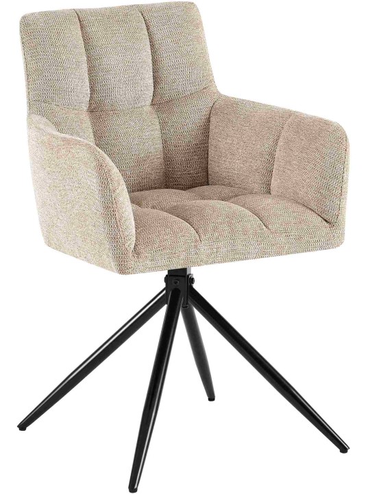 Sarja 2 ruokasalin tuolia Jonah kangas, vaaleanruskea Sarja 2 ruokasalin tuolia Jonah kangas, vaaleanruskea