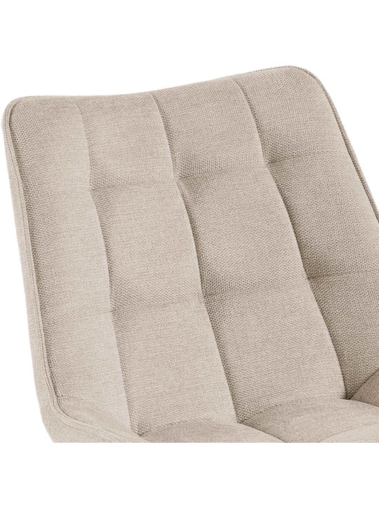 Tuoli Colby kangasta, kermanvärinen