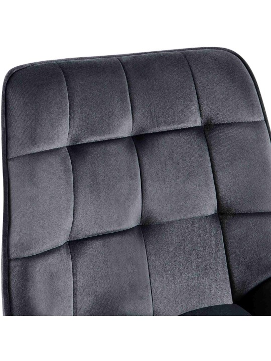 Tuoli Colby samettia, tummanharmaa