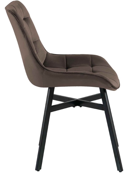 Tuoli Colby samettia, ruskea