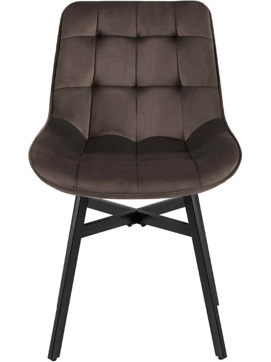 Tuoli Colby samettia, ruskea