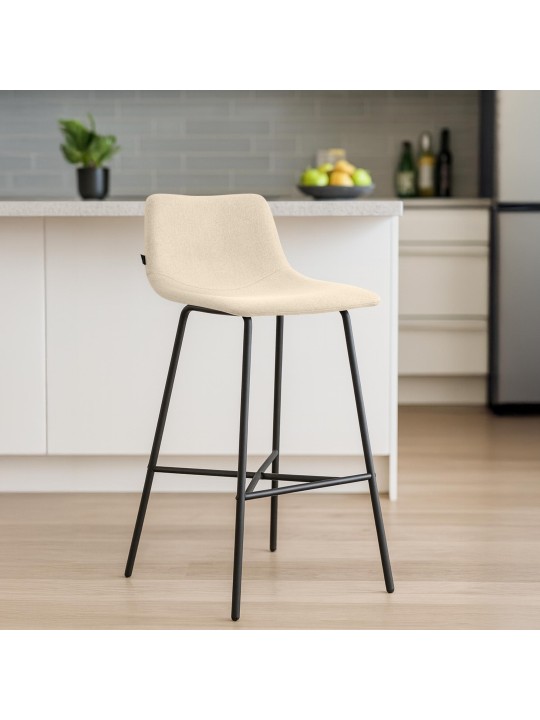 Baarijakkara Altona kangasta, kermanvärinen