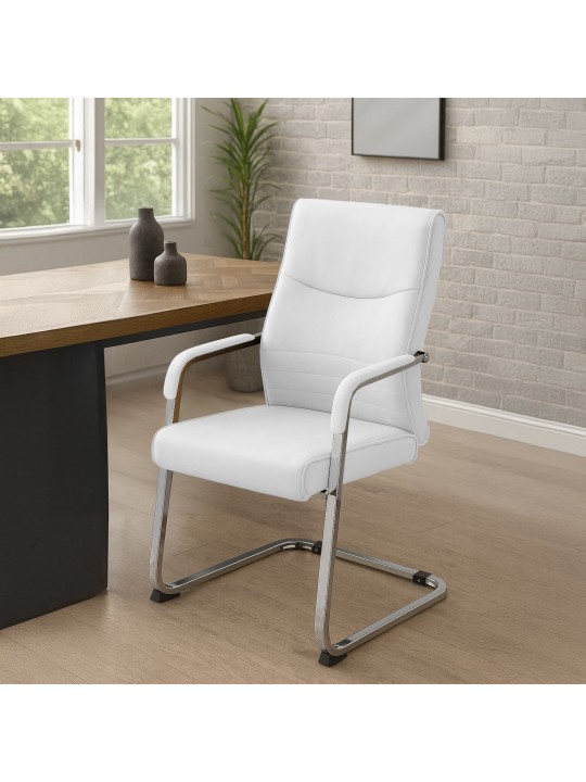 2 vierailijatuolin setti Hobart, valkoinen