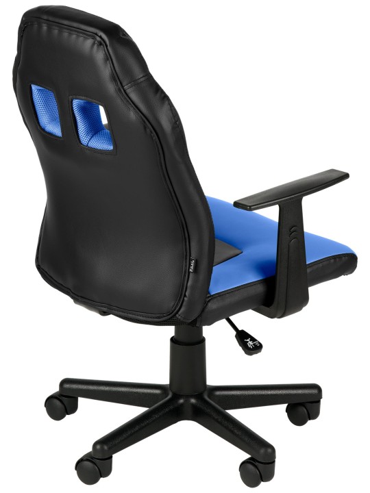 Hauska lasten työtuoli, musta/sininen