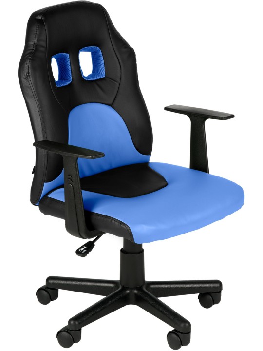 Hauska lasten työtuoli, musta/sininen