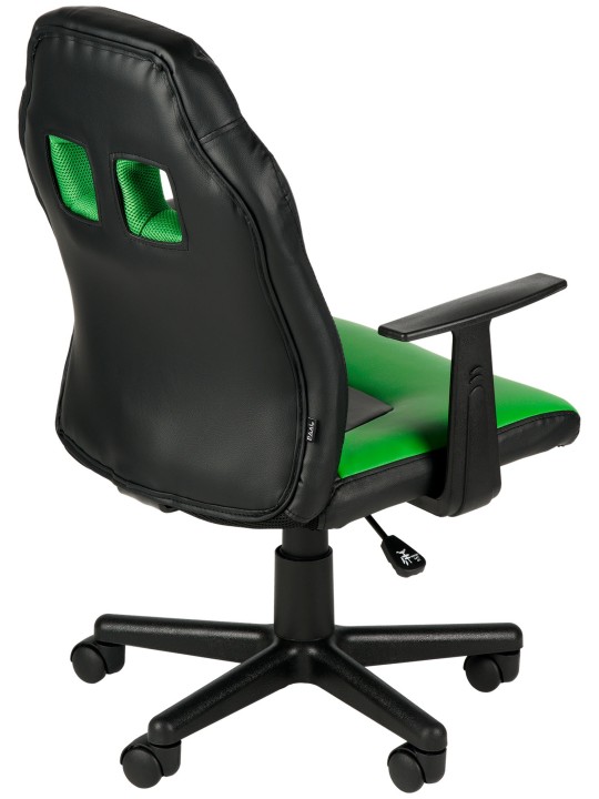 Hauska lasten työtuoli, musta/vihreä