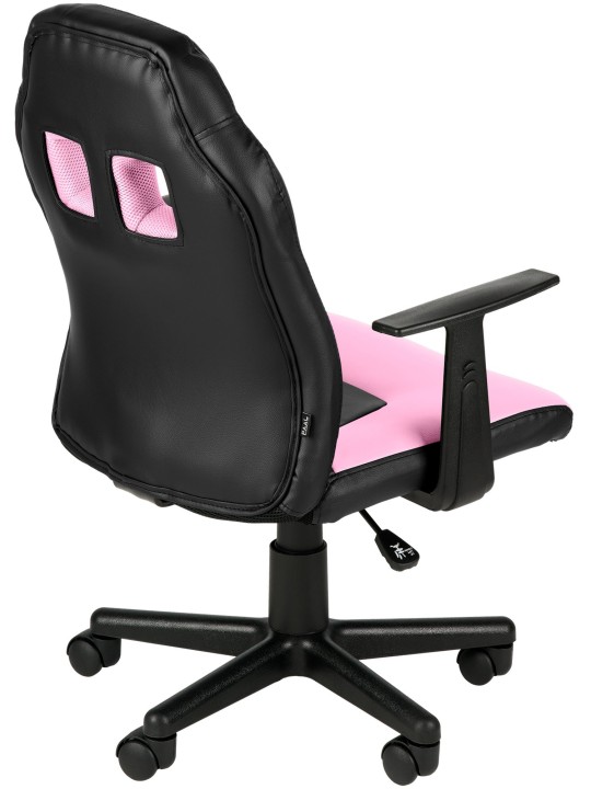 Hauska lasten työtuoli, musta/pinkki