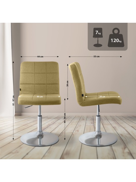 Tuoli Ricky kangasta, vihreä