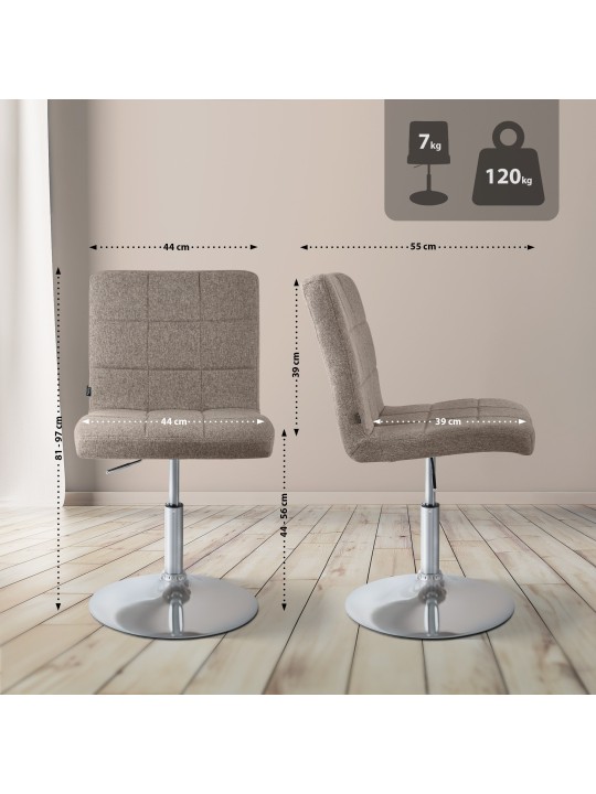 Tuoli Ricky kangasta, taupe Tuoli Ricky kangasta, taupe