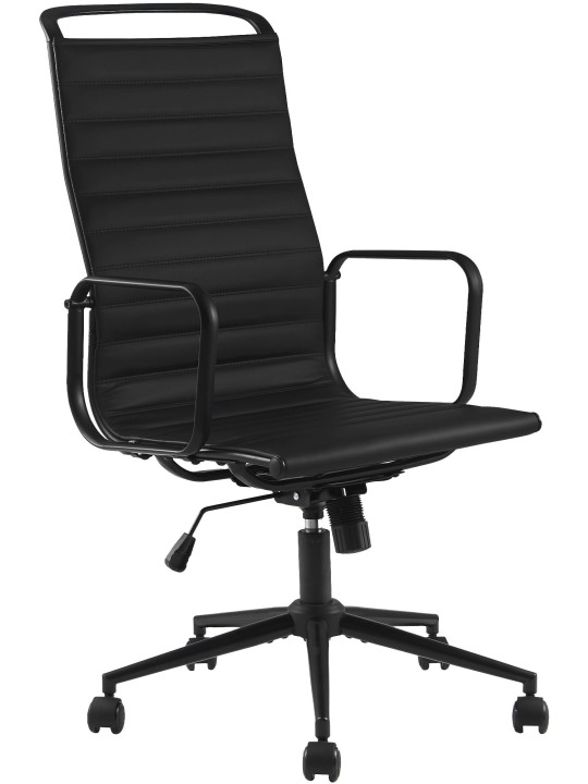 Nelson keinonahkainen työtuoli, musta