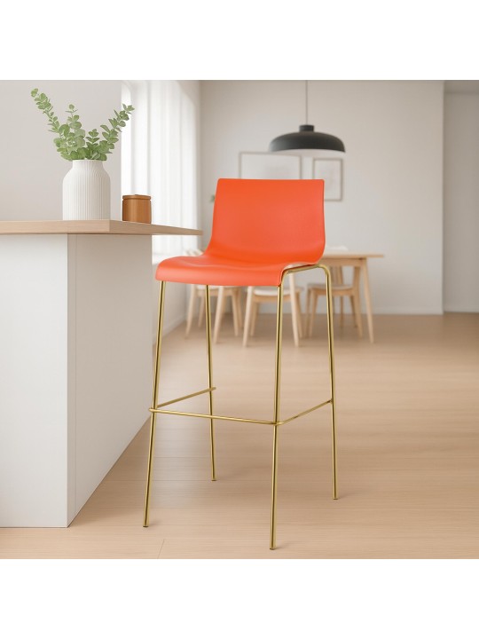 2 baarijakkaran setti Hoover muovia 4 jalkaa kultaa, oranssi