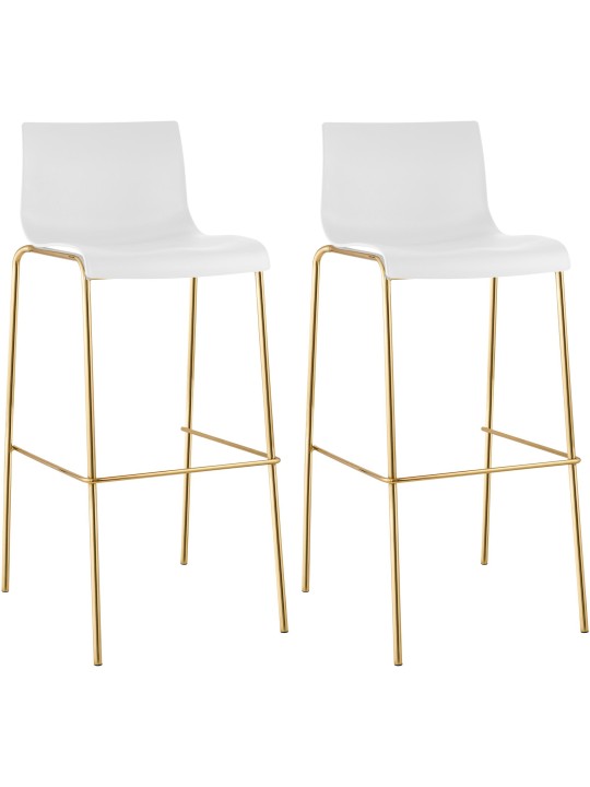 2 baarijakkaran setti Hoover muovia 4 jalkaa kultaa, valkoinen