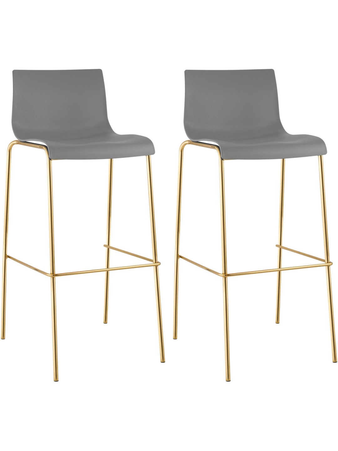 2 baarijakkaran setti Hoover muovia 4 jalkaa kultaa, harmaa