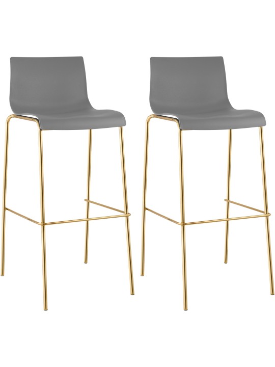 2 baarijakkaran setti Hoover muovia 4 jalkaa kultaa, harmaa