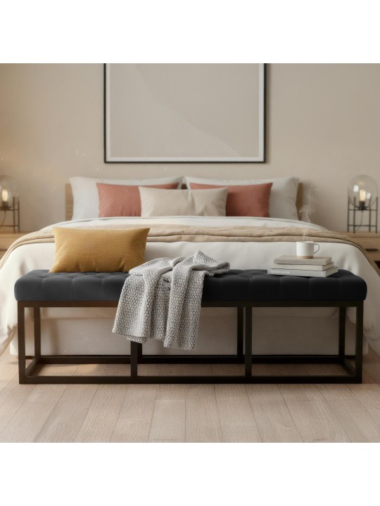 Penkki Polson samettia 150 cm, musta Penkki Polson samettia 150 cm, musta