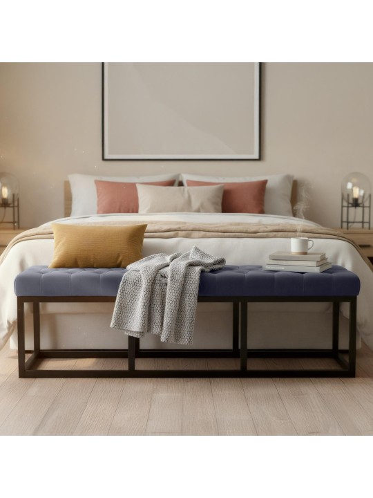 Penkki Polson samettia 150 cm, harmaa Penkki Polson samettia 150 cm, harmaa