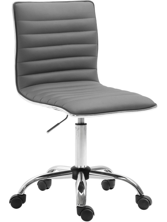 Työjakkara Alamosa keinonahkaa, harmaa