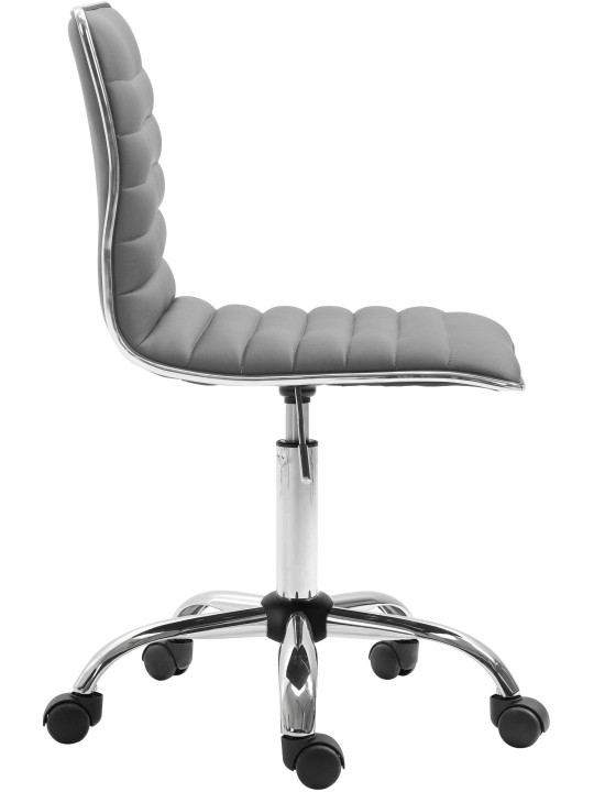 Työjakkara Alamosa keinonahkaa, harmaa