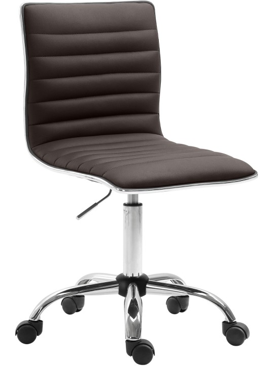 Työjakkara Alamosa keinonahkaa, ruskea