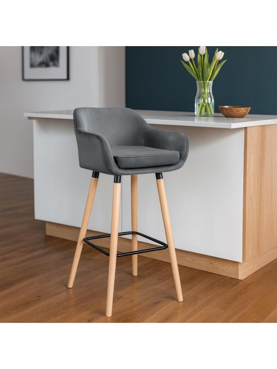 Baarijakkara Grant velvet, harmaa