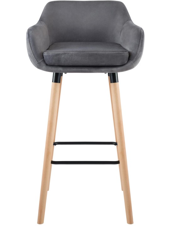 Baarijakkara Grant velvet, harmaa