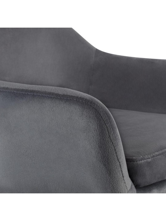 2 baarituolia Grant velvet, harmaa