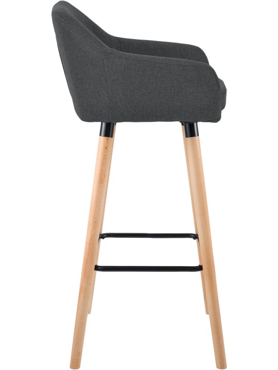 Baarijakkara Grant-kangas, tummanharmaa