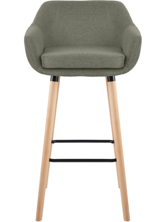 2 baarijakkaran setti Grant kangas, vaaleanharmaa