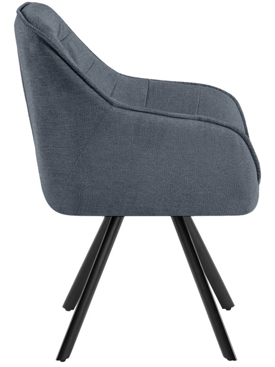 Tuoli Pettuli kangasta, tummanharmaa