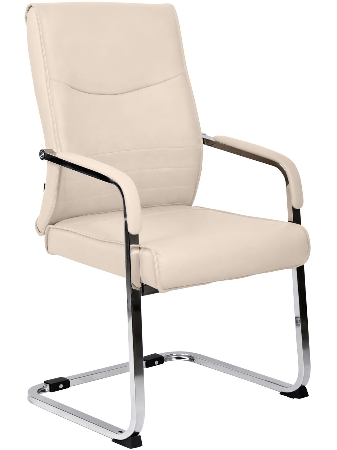 Hobart vierailijatuoli, kermanvärinen