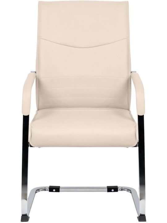 Hobart vierailijatuoli, kermanvärinen