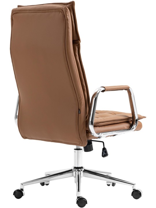 Työtuoli Sotira aitoa nahkaa, vaaleanruskea