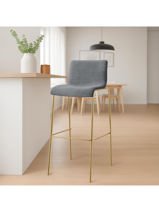 Baarijakkara Hoover-kangas, 4 jalkaa kultaa, vaaleanharmaa