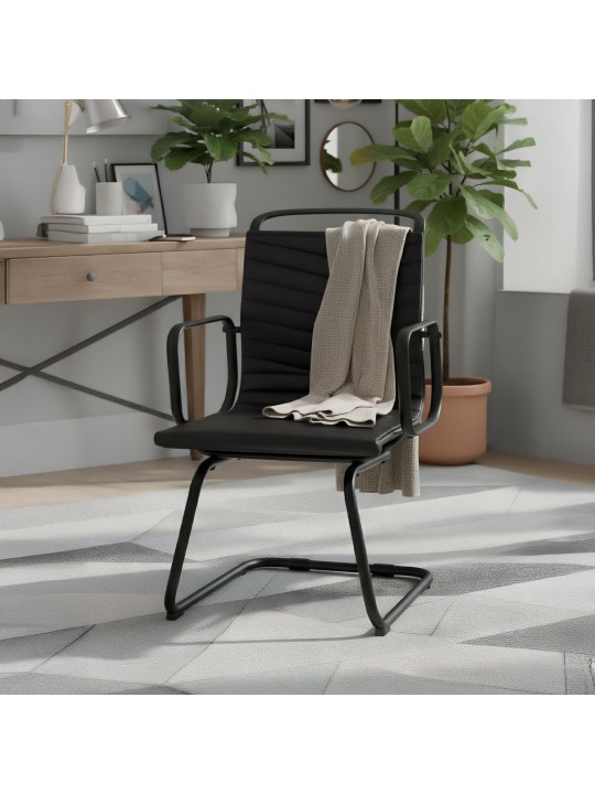 Vierailutuoli Tomkin keinonahkaa, musta