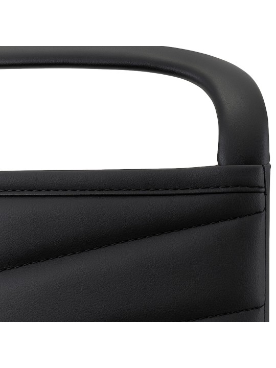 Vierailutuoli Tomkin keinonahkaa, musta