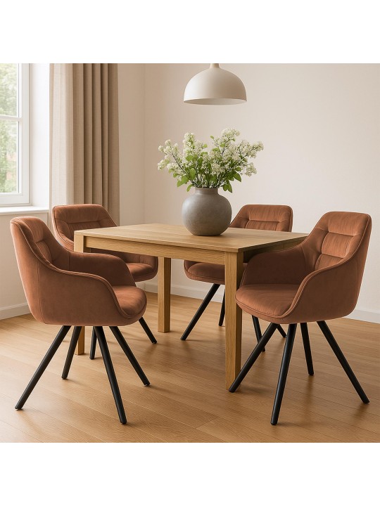 Russel samettituoli, kahvi