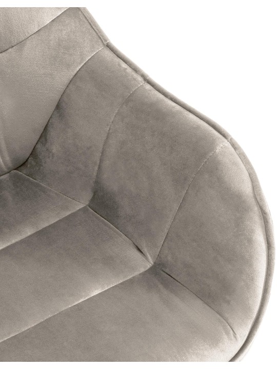 Russel samettituoli, harmaa